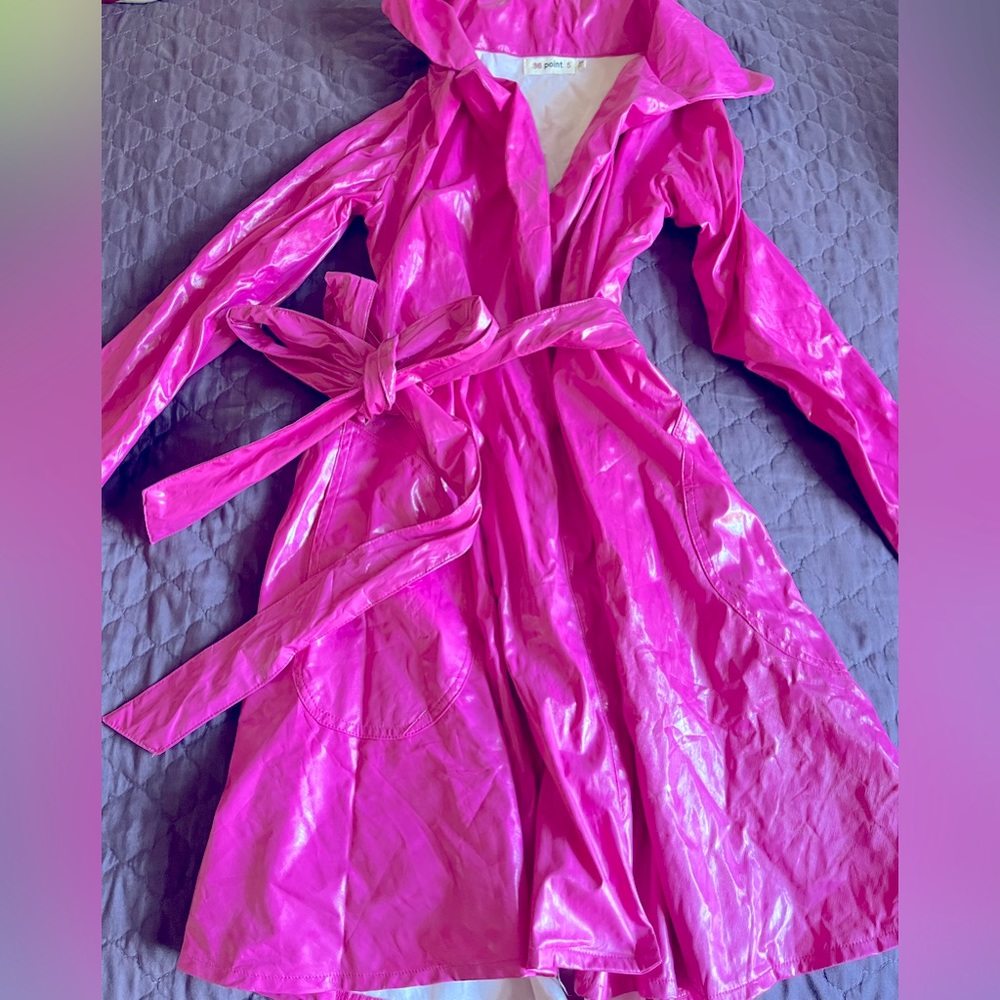 Fashion nova vinyl coat
